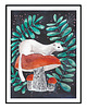plakaty White Weasel ilustracja drukowana 2