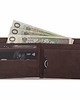 portfele męskie Skórzany Portfel Męski Slim Wallet Vintage Ciemnobrązowy BW05 1