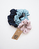 gumki do włosów 100% len, zestaw 3 scrunchie 2