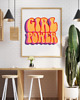 grafiki i ilustracje PLAKAT Girl Power prezent dzień kobiet dla córki dziewczyny 5