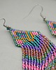 kolczyki - inne Indian green&pink 2