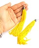 kolczyki chwosty Kolczyki XL frędzle żółte chwosty 2