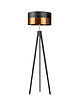 lampy podłogowe Piękna lampa podłogowa do salonu na trójnogu drewnianym HAITI GLAM 5