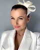 Ślubne ozdoby do włosów Fascynator SUZY ecru /lub inne kolory 2