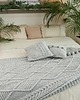 koce i narzuty Ręcznie robiony pled z pomponami 130x195 cm, koc na łóżko i sofę 1