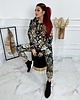 bluza z kapturem damska Damska Bluza z kapturem DR.CROW Golden Damascus 1