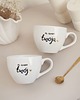 kubki Zestaw 2 Białych Kubków Porcelanowych 500 ml - Napisy Na Zawsze Twój Na Zawsz 2