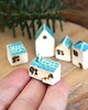 figurki i rzeźby 5 domków ceramicznych 2