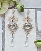 Biżuteria ślubna Kolczyki ślubne Lace Me Long  srebrno i ivory 4