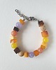 bransoletki z kamieni naturalnych Bransoletka SZASZŁYK bursztyn, jadeit, fiolet, żółty 4