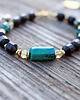 bransoletki z kamieni naturalnych Bransoletka z turkusami i chryzokolą 1
