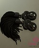 kolczyki chwosty Kolczyki sutasz Black Tassels z chwostami 4