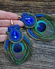 kolczyki soutache Peacock Eye-kolczyki soutache 4