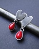 kolczyki srebrne Sztyfty Red Heart 1