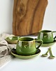 filiżanki Zestaw dla dwojga - Filiżanka ze spodkiem 250 ml - Zielona z sercem 4