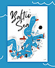 plakaty Morze Bałtyckie Mapa plakat 50x70 cm 4