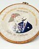 Ślub - inne Haft ślubny w oprawie 20 cm,pamiątka ślubna, podziękowania ślubne 43 4