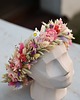 Ślubne ozdoby do włosów Rustykalny Wianek Ślubny, wianek na głowę z suszonych kwiatów 7