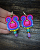 kolczyki soutache Etniczne i kolorowe kolczyki soutache 5