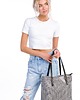torby na ramię Skórzany Shopper -  czarno-biała pepitka  (7066) 5