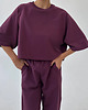 t-shirt damskie T-shirt short Chillout mauve wine 1