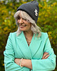 czapki damskie Czapka beanie z bawełny logo kolorowe Ciemny szary 1