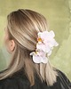spinki i klamry do włosów Biała spinka z podwójną orchideą 5