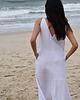 sukienki midi Sukienka Simple linen dress biała 4