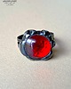 pierścionki - różne Czerwony pierścionek na szczęście :) Szklany niewielki unikat handmade 5
