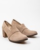 półbuty damskie PÓŁBUTY NA 6 CM SŁUPKU - SKÓRA NATURALNA - MODEL 250 - KOLOR LATTE 1