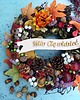 wianki Jesienny wiklinowy wianek z napisem Miło Cię Widzieć 7