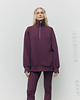 bluza bez kaptura damska Bluza Patchouli zamek mauve wine 1
