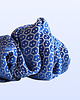 gumki do włosów Scrunchie MIDI chabrowa we wzory 1
