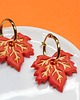 kolczyki z masy plastycznej JESIENIARA kolczyki liście 1