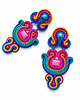 kolczyki soutache Duże i kolorowe kolczyki sutasz 2