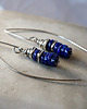 kolczyki srebrne Lapis Lazuli i srebro 2