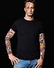 t-shirty męskie T-shirt męski z tatuażami Halloween Pumpkins 3