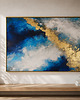 obrazy SUMMER BREEZE Ręcznie malowany obraz ze złotem 70x100 cm 1