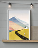 plakaty Rowerzysta na górskim szlaku - plakat fine art 4