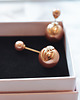 kolczyki pozłacane Kolczyki ICONIC Rose Gold 1