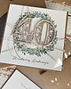 kartki scrapbooking Ręcznie robiona kartka na 40 urodziny z personalizacją 2