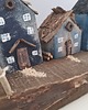 dodatki - różne Drewniane małe domki, drewniana dekoracja 4