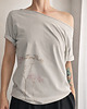 t-shirt damskie Botaniczna Cyna oversize 1
