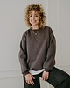 bluza bez kaptura damska Bluza  basic oversize  klasyczna  szara 3