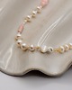 bransoletki z kamieni naturalnych Choker z różową Masą Perłową Perłami i Jaspisem 3