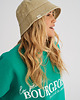 czapki damskie Vintage'owy kapelusz bucket piaskowy 4