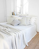 koce i narzuty Lniana Narzuta Gray Stripes 3