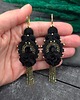 kolczyki soutache Kolczyki sutasz czarne wieczorowe błyszczące z cyrkoniami Joy 1