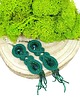 kolczyki soutache Zielone kolczyki sutasz - kolekcja Glamour 3