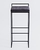 stołki Metalowy stołek barowy hoker DISI 77cm  - szary, czarny 4